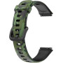 Ремінець BeCover Modern Style для Huawei Band 7/Honor Band 7 Black-Green (709447)