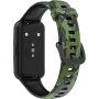 Ремінець BeCover Modern Style для Huawei Band 7/Honor Band 7 Black-Green (709447)