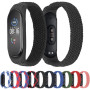 Ремешок BeCover Elastic Nylon Style для Xiaomi Mi Smart Band 5/Mi Smart Band 6 Size S Black/Red (706135)
