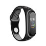 Ремешок BeCover Nike Style для Xiaomi Mi Smart Band 5/Mi Smart Band 6 Black-Gray (705151)