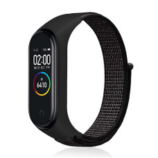 Ремешок BeCover Nylon Style для Xiaomi Mi Smart Band 5 Black (705415)
