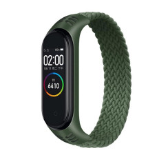 Ремешок BeCover Elastic Nylon Style для Xiaomi Mi Smart Band 5/Mi Smart Band 6 Size S Khaki (706139)