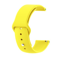 Силиконовый ремешок BeCover для Xiaomi iMi KW66/Mi Watch Color/Haylou LS01/LS02 Yellow (706361)