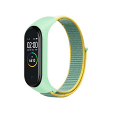 Ремешок BeCover Nylon Style для Xiaomi Mi Smart Band 7 Green-Yellow (707660)
