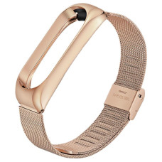 Ремешок BeCover Metal для Xiaomi Mi Band 4/3 Rose Gold (704654)