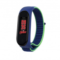 Ремешок BeCover Nylon Style для Xiaomi Mi Smart Band 5 Blue/Green (705418)