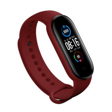 Ремешок BeCover для Xiaomi Mi Smart Band 5/Mi Smart Band 6 Burgundy Red (705063)