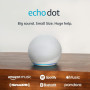 Акустична система Amazon Echo Dot (5th Gen) Smart Speaker with Alexa Glacier White_JP