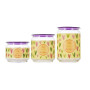 Банка LUMINARC PLANO COLORFUL HEARTS /НАБІР/3х0.5, 0.75, 1 л (P9214)