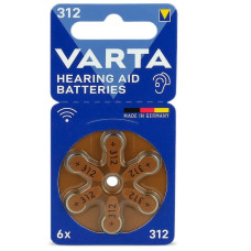 Батарейка Varta 312 PR41 BL 6 шт. (для слухових апаратів)
