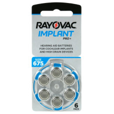 Батарейка Rayovac PRO+ 675 (675CP-6IMPMF) BL 6 шт (для слухових апаратів)