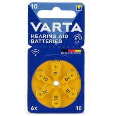 Батарейка Varta 10 PR70 BL 6 шт. (для слухових апаратів)