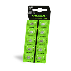 Батарейка Videx Alkaline AG3/LR41 BL 10 шт.