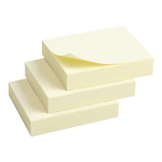 Бумага для заметок Axent with adhesive layer 50x40мм,100sheets,pastel yellow (3 pcs. (2311-01-А)