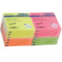 Бумага для заметок Buromax with adhesive layer 76х76мм, 12*100sheets, NEON colors (BM.2312-98)