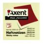 Бумага для заметок Axent with adhesive layer 75x75мм, 100sheets., pastel yellow (2314-01-А)