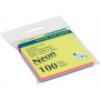 Бумага для заметок Buromax with adhesive layer 76х76мм, 100sheets, NEON colors mix (BM.2312-97)