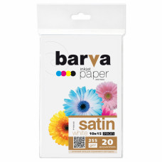 Бумага Barva 10x15, 255 g/m2, PROFI, 20арк, satin (V255-222)