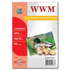 Бумага WWM 10x15 (G225.F20/ G225.F20/С)