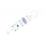 Бутылочка для кормления Nuvita Mimic 330 мл 4м+ антиколиковая, голубая (NV6050Blue)