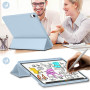 Чохол BeCover Tri Fold Soft TPU з кріпленням Apple Pencil для Apple iPad Air 11" M4 2026 Light Blue (715232)