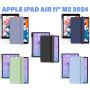 Чохол BeCover Tri Fold Soft TPU з кріпленням Apple Pencil для Apple iPad Air 11" M2 2024 Deep Blue (711401)