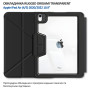 Чохол-книжка BeCover Rugged Origami Transparent з кріпленням Apple Pencil для Apple iPad Air (4/5) 2020/2022 10.9" Black (714967)