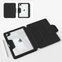 Чохол-книжка BeCover Rugged Origami Transparent з кріпленням Apple Pencil для Apple iPad Air 11" M2/M3 (2024/2025) Black (714968)