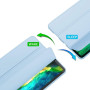 Чохол BeCover Tri Fold Soft TPU з кріпленням Apple Pencil для Apple iPad Air 11" M2 2024 Light Blue (711403)