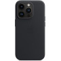 Чохол-накладка Apple Leather Case with MagSafe для Apple iPhone 14 Pro Midnight (MPPG3)