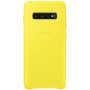 Чохол-накладка Samsung Leather Cover для Samsung Galaxy S10+ SM-G975 Yellow (EF-VG975LYEGRU)