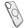 Чохол-накладка BeCover Metal Buttons Case MagSafe для Apple iPhone 16 Gray (712092)