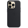 Чохол-накладка Apple Leather Case with MagSafe для Apple iPhone 14 Pro Midnight (MPPG3)