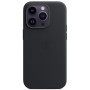 Чохол-накладка Apple Leather Case with MagSafe для Apple iPhone 14 Pro Midnight (MPPG3)