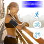 Спортивный чехол на руку BeCover BC0011 6.5" Black/Blue (705343) + органайзер для наушников