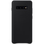 Чохол-накладка Samsung Leather Cover для Samsung Galaxy S10+ SM-G975 Black (EF-VG975LBEGRU)