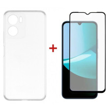 Чохол-накладка Dengos TPU Soft для Motorola G06 Clear (DG-KM-169) + захисне скло