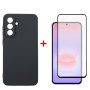 Чохол-накладка Dengos Carbon для Samsung Galaxy A37 5G SM-A376 Black (DG-KM-194) + захисне скло
