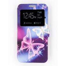 Чeхол-книжка Dengos Flipp-Book Call ID для Samsung Galaxy A02 SM-A022 Розовая бабочка (DG-SL-BK-285)