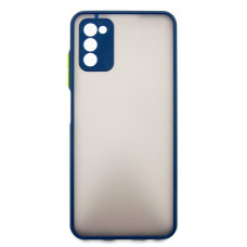Чeхол-накладка Dengos Matt для Samsung Galaxy A03s SM-A037 Blue (DG-TPU-MATT-86)