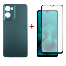 Чохол-накладка Dengos Soft для Motorola Moto G06 Green (DG-KM-180) + захисне скло