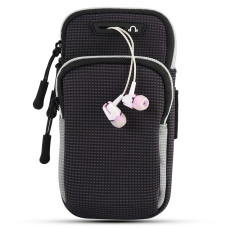 Спортивный чехол на руку BeCover BC0011 6.5" Black/Gray (705344) + органайзер для наушников