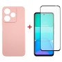 Чохол-накладка Dengos для Xiaomi Redmi 13 4G Pink (DG-KM-99) + захисне скло