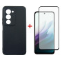 Чохол-накладка Dengos Carbon для Xiaomi Redmi 15 Black (DG-KM-163) + захисне скло