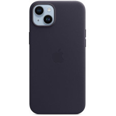 Чохол-накладка Apple Leather Case with MagSafe для Apple iPhone 14 Plus Ink (MPPC3)