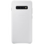 Чохол-накладка Samsung Leather Cover для Samsung Galaxy S10+ SM-G975 White (EF-VG975LWEGRU)