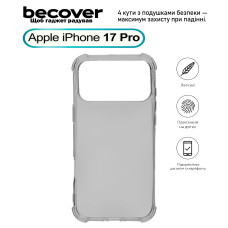 Чохол-накладка BeCover Anti-Shock для Apple iPhone 17 Pro Grey (713798)
