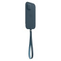Чохол на руку Apple Leather Sleeve with MagSafe для Apple iPhone 12/12 Pro Baltic Blue (MHYD3)