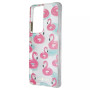Чохол-накладка Case-Mate Tough Prints для Samsung Galaxy S21 Ultra SM-G998 Float On Flamingos (CM047278)