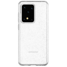 Чохол-накладка Spigen Liquid Crystal Glitter для Samsung Galaxy S20 Ultra SM-G988 Crystal Quartz (ACS00710)
